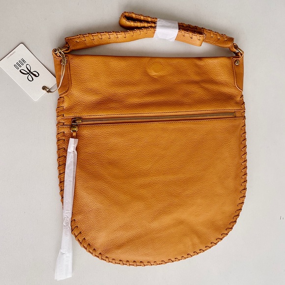 ✨New HOBO Tide Leather Hobo Shoulder Bag Butterscotch - Picture 2 of 8
